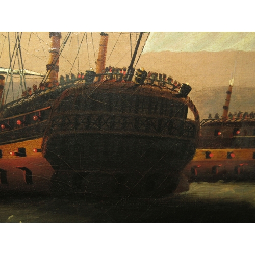 126 - J. BAKER (BRITISH, 18TH-19TH CENTURY) The British fleet securing French prizes after the Battle of t... 