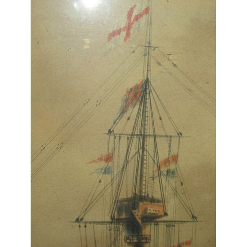 176 - A. ANDREWS (BRITISH, 20TH CENTURY)H.M.S. 'Dreadnought'Signed and dated 'A. Andrews 1911' (lower left... 