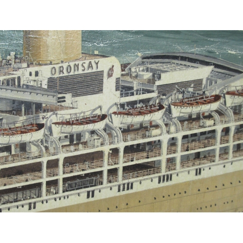 90 - δ ROBERT G. LLOYD (BRITISH, B. 1969)The Orient Liner S.S. 'Oronsay' at sea, circa 1960Signed and dat... 