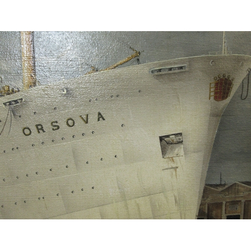 94 - δ ROBERT G. LLOYD (BRITISH, B. 1969)The P&O Liner S.S. 'Orsova' off Southampton, circa 1965Signe... 