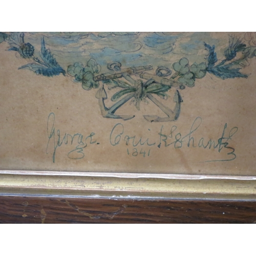 1 - GEORGE CRUIKSHANK (BRITISH, 1792-1878)The 'Tweed'watercolour over pen and inksigned and dated 'Georg... 