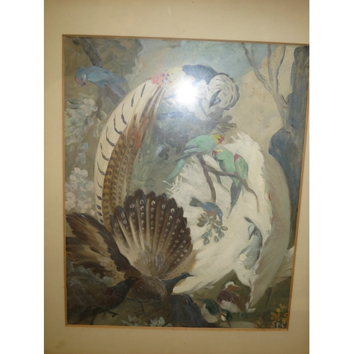 85 - A. DUNCAN CARSE (BRITISH, 1876-1938)Birds - Concept design for a mural on the liner S.S. Dominion Mo... 