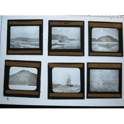 178 - BRITISH ARCTIC EXPEDITION, 1875-76, A RARE GROUP OF PHOTOGRAPHIC SLIDEScomprising 35 glass lantern s... 