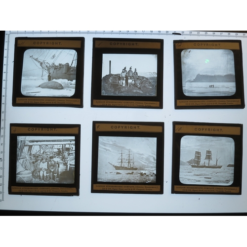 178 - BRITISH ARCTIC EXPEDITION, 1875-76, A RARE GROUP OF PHOTOGRAPHIC SLIDEScomprising 35 glass lantern s... 