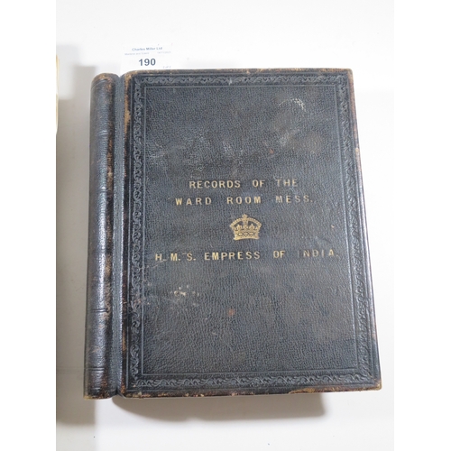 190 - MIDSHIPMAN'S JOURNAL FROM H.M.S.RENOWN, CIRCA 1918-1920kept by Reginald T. Butler, from 21st Novembe... 