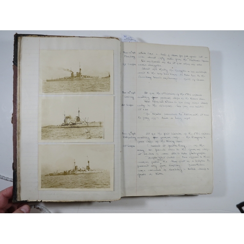 190 - MIDSHIPMAN'S JOURNAL FROM H.M.S.RENOWN, CIRCA 1918-1920kept by Reginald T. Butler, from 21st Novembe... 