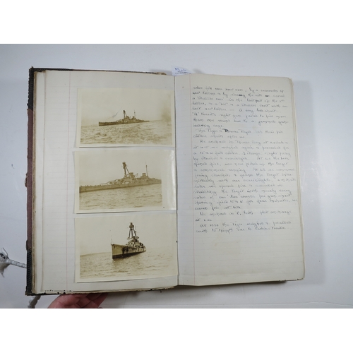 190 - MIDSHIPMAN'S JOURNAL FROM H.M.S.RENOWN, CIRCA 1918-1920kept by Reginald T. Butler, from 21st Novembe... 