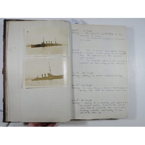 190 - MIDSHIPMAN'S JOURNAL FROM H.M.S.RENOWN, CIRCA 1918-1920kept by Reginald T. Butler, from 21st Novembe... 