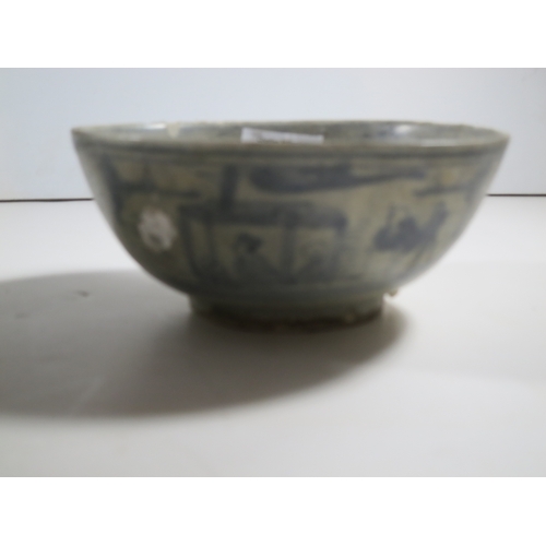 31 - A GROUP OF FOUR CHINESE WRECK PORCELAIN BOWLS comprising three bowls from the Diana Cargo (1817) inc... 