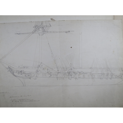 166 - A SCRAPBOOK, LETTERS AND GROUP OF ARCHITECTURAL PRINTS RELATING TO THOMAS DITCHBURNincluding a stern... 