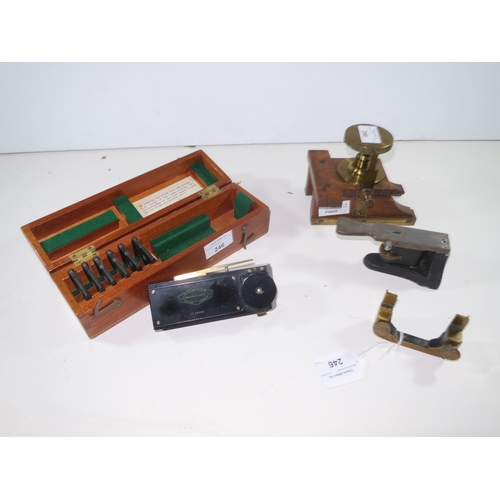 246 - THE MICROSCOPE COLLECTION OF THE LATE DR. PATRICK MILL (1933-2023)Born near London, Patrick's father... 