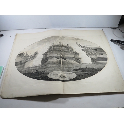 107 - 'NAVAL ARCHITECTURE'  BY P. STEELsecond edition, 39 large double-page plates (the largest being 51 x... 