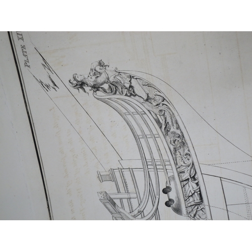 107 - 'NAVAL ARCHITECTURE'  BY P. STEELsecond edition, 39 large double-page plates (the largest being 51 x... 