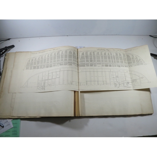 107 - 'NAVAL ARCHITECTURE'  BY P. STEELsecond edition, 39 large double-page plates (the largest being 51 x... 