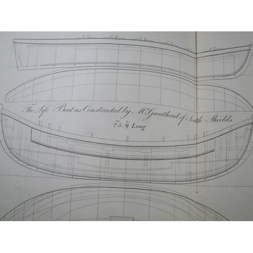 107 - 'NAVAL ARCHITECTURE'  BY P. STEELsecond edition, 39 large double-page plates (the largest being 51 x... 