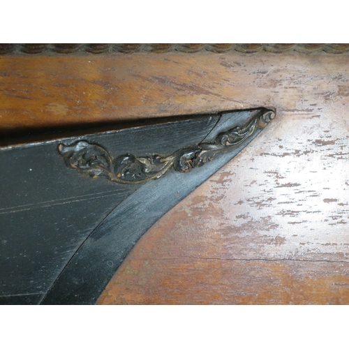 36 - A 19TH CENTURY HALF MODEL OF THE FAMOUS YACHT AMERICA the 36in. hull carved from the solid with inla... 