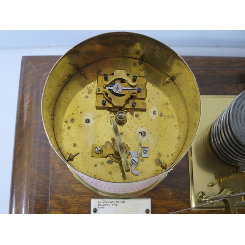 232 - A RECORDING BAROGRAPH RETAILED BY SHARMAN D NEILL, BELFAST, CIRCA 1920oak case with divided chart dr... 