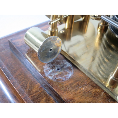 232 - A RECORDING BAROGRAPH RETAILED BY SHARMAN D NEILL, BELFAST, CIRCA 1920oak case with divided chart dr... 