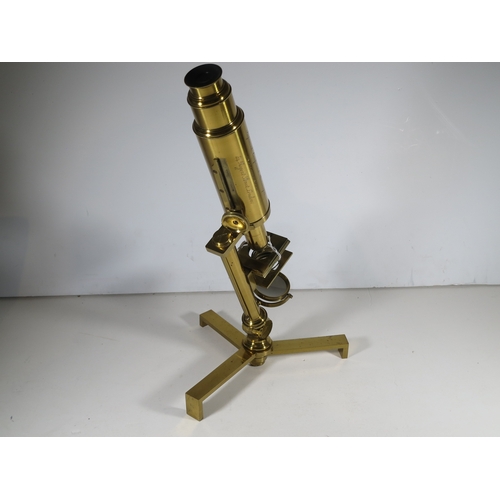 257 - AN IMPROVED COMPOUND MICROSCOPE OF PHILIP CARPENTER, CIRCA 1820Constructed in lacquered brass and si... 