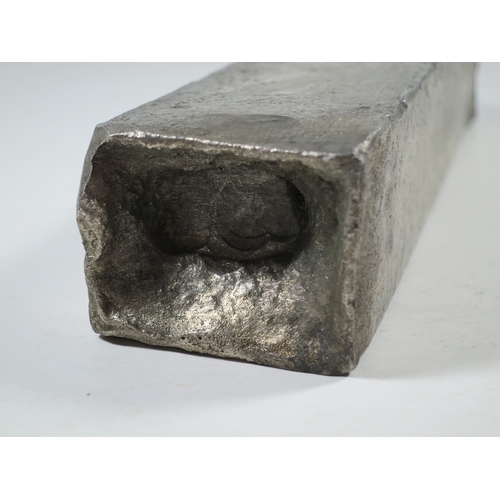 29 - A DUTCH EAST INDIA COMPANY (V.O.C.) SILVER INGOT SALVAGED FROM THE ROOSWIJK CARGO, CIRCA 1739stamped... 