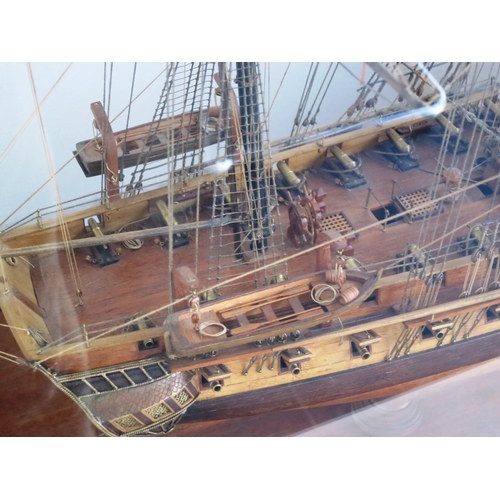 146 - A FINE 1:48 SCALE MODEL OF THE 44-GUN AMERICAN FRIGATE CONSTITUTION (