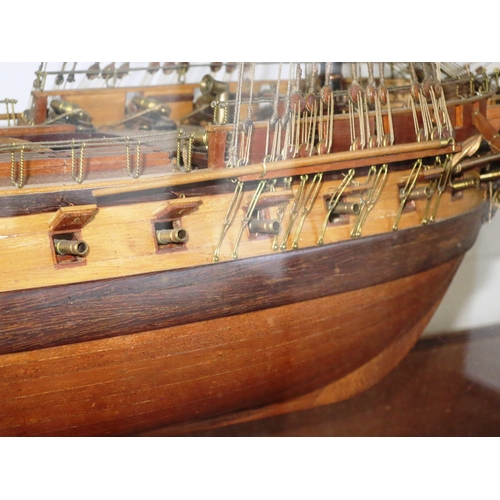 146 - A FINE 1:48 SCALE MODEL OF THE 44-GUN AMERICAN FRIGATE CONSTITUTION (