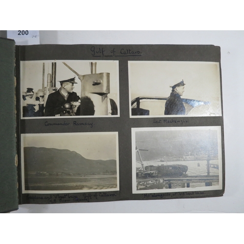 200 - ROYAL NAVY PHOTOGRAPH ALBUMSfive albums comprising two entitled Submarine Service Book 1 and 2 with ... 