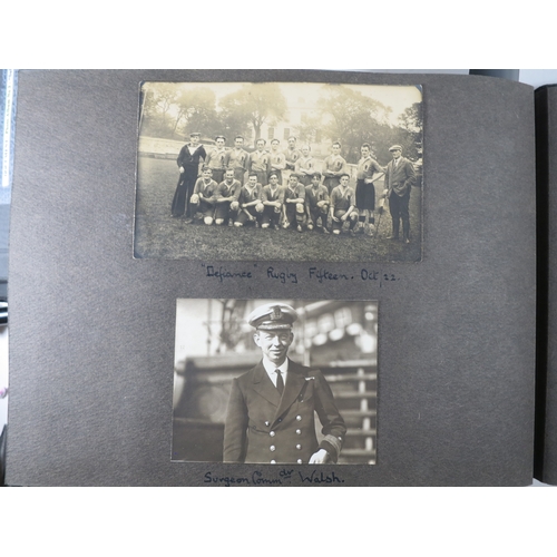 200 - ROYAL NAVY PHOTOGRAPH ALBUMSfive albums comprising two entitled Submarine Service Book 1 and 2 with ... 