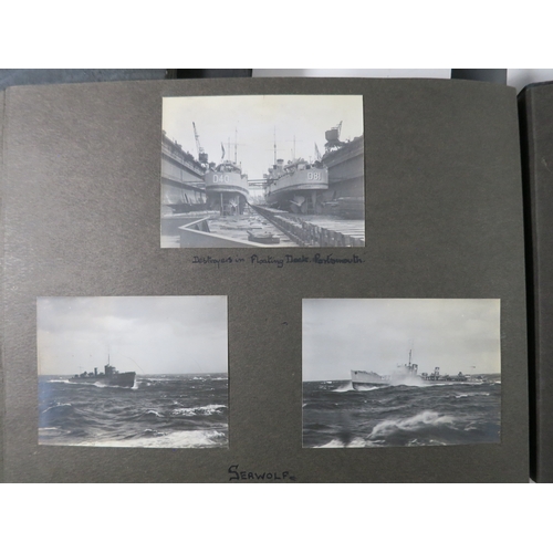 200 - ROYAL NAVY PHOTOGRAPH ALBUMSfive albums comprising two entitled Submarine Service Book 1 and 2 with ... 