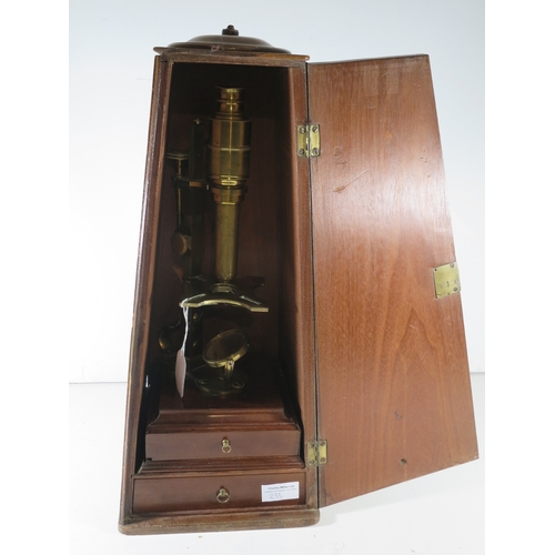 255 - A CUFF-TYPE MICROSCOPE BY DOLLOND, CIRCA 1800signed on the cruciform stage Dollond London, the squar... 