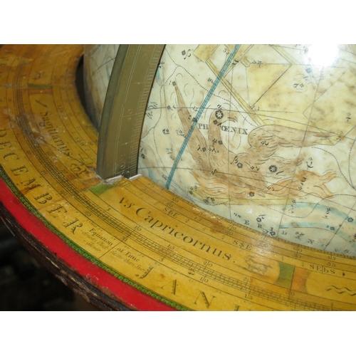 218 - A MATCHED PAIR OF 19TH CENTURY 12IN. LIBRARY GLOBES BY T. M. BARDIN AND S. S. EDKINSthe terrestrial ... 