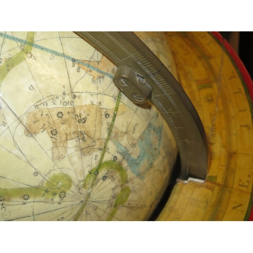 218 - A MATCHED PAIR OF 19TH CENTURY 12IN. LIBRARY GLOBES BY T. M. BARDIN AND S. S. EDKINSthe terrestrial ... 