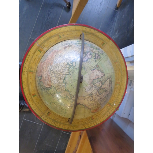 218 - A MATCHED PAIR OF 19TH CENTURY 12IN. LIBRARY GLOBES BY T. M. BARDIN AND S. S. EDKINSthe terrestrial ... 