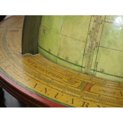 218 - A MATCHED PAIR OF 19TH CENTURY 12IN. LIBRARY GLOBES BY T. M. BARDIN AND S. S. EDKINSthe terrestrial ... 