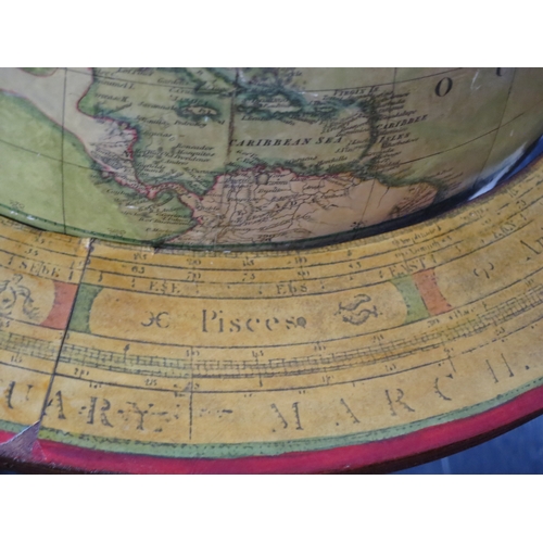 218 - A MATCHED PAIR OF 19TH CENTURY 12IN. LIBRARY GLOBES BY T. M. BARDIN AND S. S. EDKINSthe terrestrial ... 