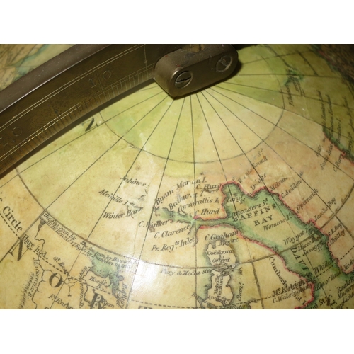 218 - A MATCHED PAIR OF 19TH CENTURY 12IN. LIBRARY GLOBES BY T. M. BARDIN AND S. S. EDKINSthe terrestrial ... 