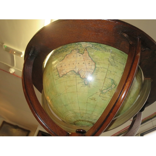 218 - A MATCHED PAIR OF 19TH CENTURY 12IN. LIBRARY GLOBES BY T. M. BARDIN AND S. S. EDKINSthe terrestrial ... 