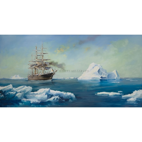 206 - δ ROBERT TAYLOR (BRITISH, 1946-2024)
Discovery off the ice pack
Signed and dated 'Robert Taylor 76' ... 