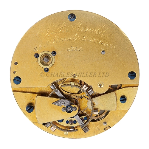 284 - A WATCH MOVEMENT BY JOHN ROGER ARNOLD, CIRCA 1840
1¾in. enamel dial with gold hands and oxidised sec... 