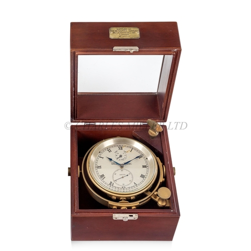 295 - A TWO-DAY MARINE CHRONOMETER BY THOMAS MERCER, ST. ALBANS, 1962
the 4in. silvered dial signed as per... 