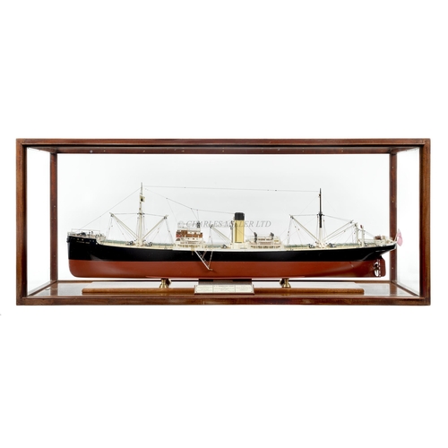 64 - A BUILDER'S-STYLE MODEL BY NORMAN HILL FOR THE S.S. SINNINGTON COURT, ORIGINALLY BUILT BY ARMSTRONG,... 