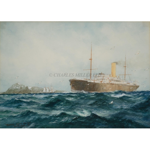 66 - WILLIAM MINSHALL BIRCHALL (BRITISH, USA, 1884-1941)
The New Zealand Shipping Co's S.S. 'Ruahine' pas... 