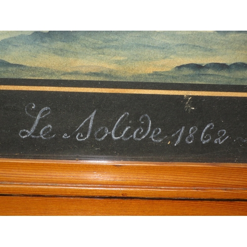 2 - JOSEPH HONORÉ MAXIME PELLEGRIN (FRENCH, 1793-1869)
'Le Solide' off Marseilles, 1862
Signed, inscribe... 