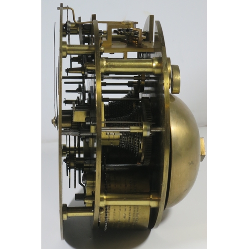 283 - A FINE SHIP'S BELL BULKHEAD CLOCK INCORPORATING THE SEQUENCE FOR THE 'DOG WATCHES' BY J.R. LOSADA, L... 