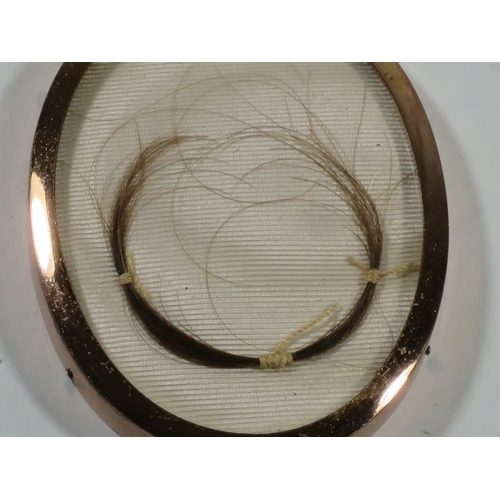 160 - A LOCK OF NELSON'S HAIR WITH AN IMPECCABLE PROVENANCE, 1844
a lock of Nelson's hair displayed within... 