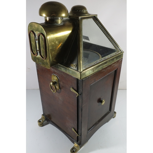 204 - AN HISTORICALLY INTERESTING DRY CARD BINNACLE COMPASS FROM THE ROYAL YACHT OSBORNE
the 5½in. compass... 