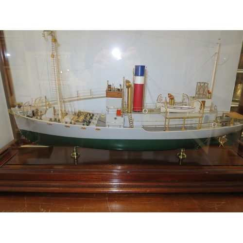 91 - A RARE BUILDER'S MODEL FOR THE WHALER SHUSA, BUILT BY SMITH'S DOCK CO. LTD. FOR THE SOUTH GEORGIA CO... 