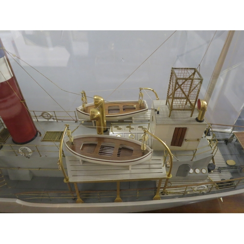 91 - A RARE BUILDER'S MODEL FOR THE WHALER SHUSA, BUILT BY SMITH'S DOCK CO. LTD. FOR THE SOUTH GEORGIA CO... 