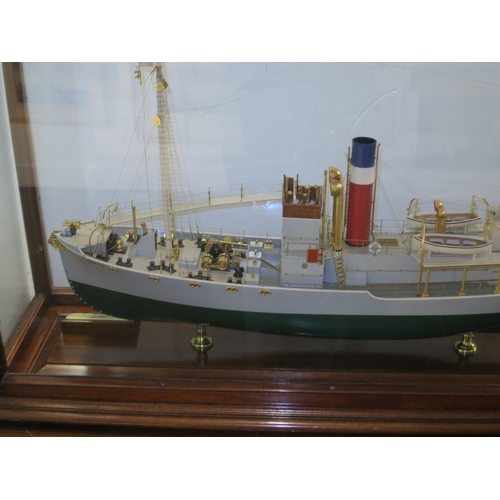 91 - A RARE BUILDER'S MODEL FOR THE WHALER SHUSA, BUILT BY SMITH'S DOCK CO. LTD. FOR THE SOUTH GEORGIA CO... 