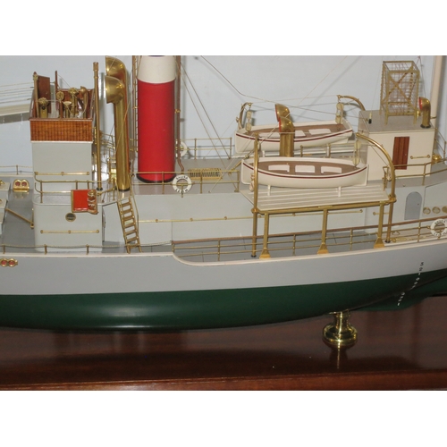 91 - A RARE BUILDER'S MODEL FOR THE WHALER SHUSA, BUILT BY SMITH'S DOCK CO. LTD. FOR THE SOUTH GEORGIA CO... 